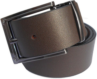 

B.S.Chadha Group Men Formal Brown Genuine Leather Belt
