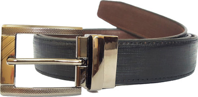 

ADAMSTONE Men Formal Black, Brown Genuine Leather Reversible Belt