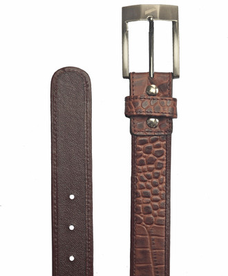 

Adamis Men Formal Brown Genuine Leather Belt