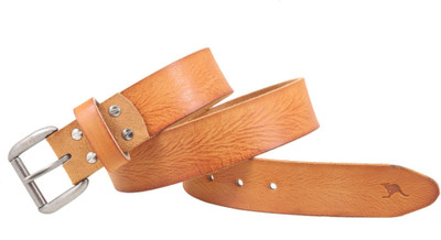 

Kangoo Men Casual Tan Genuine Leather Belt