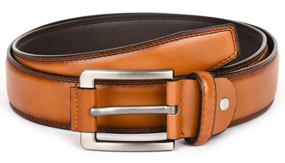 

Buckle Up Men Formal Tan Artificial Leather Belt