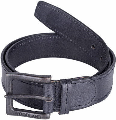 

Woodland Men Black Genuine Leather Belt