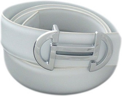 

SFA Women Casual White Artificial Leather Belt, Plainandwhitepatti195