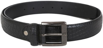 

Lino Perros Men Casual Black Genuine Leather Belt