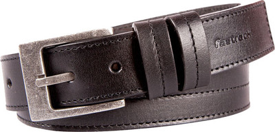 

Fastrack Men Casual Black Genuine Leather, Metal Belt