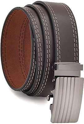 

Hawai Men Casual, Formal Brown Genuine Leather Belt, Brown-01