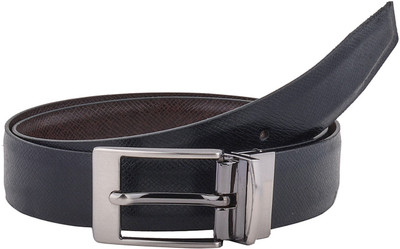

Brounplus Boys Formal Black Artificial Leather Reversible Belt, Black;brown