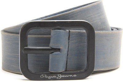 

Pepe Jeans Men Blue Genuine Leather Belt, Sky