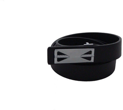 

SFA Men Formal Black Artificial Leather Belt, Blackcode740