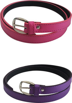 

Verceys Girls Casual Purple, Pink Artificial Leather Belt, Pink;purple