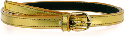 

Allura Women Evening/Party, Casual, Semi-formal Gold Synthetic Belt