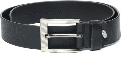 

The Deer Club Men Casual Black Genuine Leather Belt