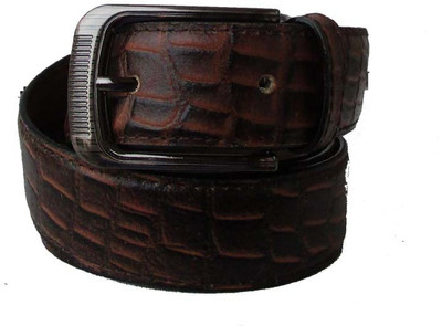 

Klaska Men Casual Brown Genuine Leather Belt