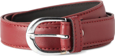 

People Women Maroon Genuine Leather Belt