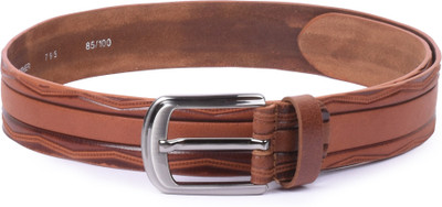 

Buckle Up Men Tan Genuine Leather Belt