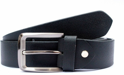 

Tops Men Semi-formal Black Genuine Leather Belt