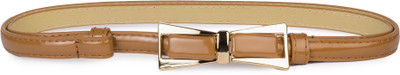 

Buckle Up Women Brown Artificial Leather Belt