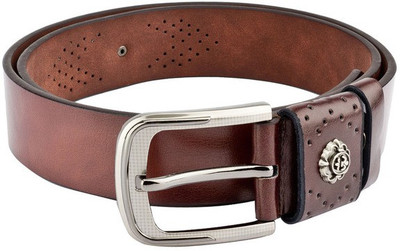 

Swiss Design Men Casual Brown Genuine Leather Belt
