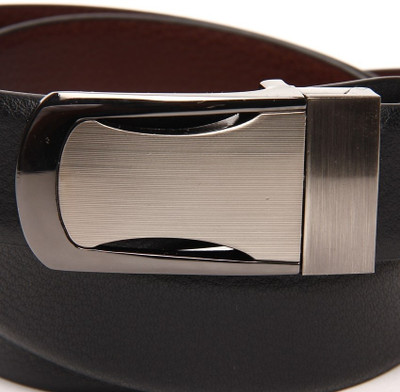

Walletsnbags Men Formal Black, Brown Genuine Leather Reversible Belt, Black & brown- b 12
