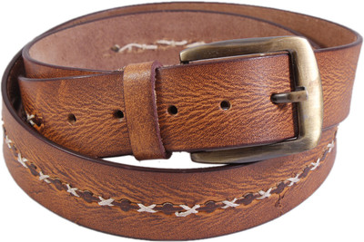 

Lens Men Casual Brown Genuine Leather Belt