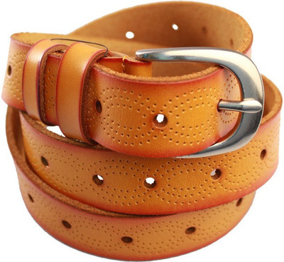 

Lion Heart Women Casual Tan Genuine Leather Belt
