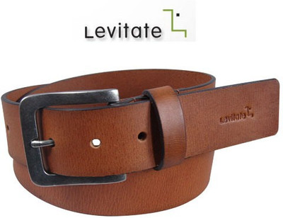 

Levitate Men Casual Tan Genuine Leather Belt
