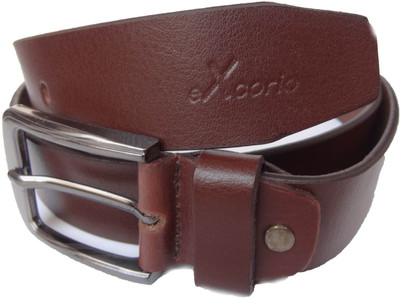 

eXcorio Men Semi-formal Brown Genuine Leather Belt