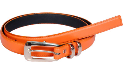 

Swan Collection Girls Casual, Formal Orange Artificial Leather Belt, K211or
