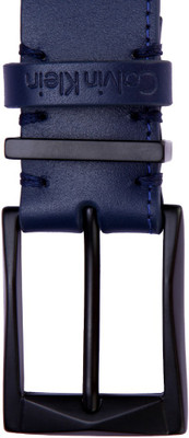 

Calvin Klein Men Casual Blue Genuine Leather Belt, Midnight navy
