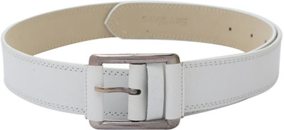 

Skyways Men Evening White Artificial Leather Belt, White-02