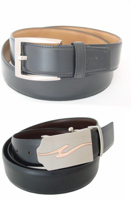 

SFA Men Formal Black Artificial Leather Reversible Belt