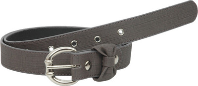 

Baggit Women Casual Grey Genuine Leather Belt, Smoke