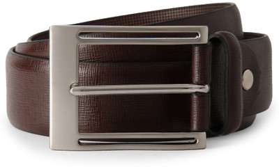 

Peter England Men Brown Genuine Leather Belt