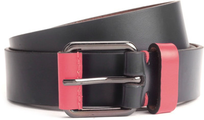 

United Colors of Benetton Men Black Genuine Leather Belt, 902