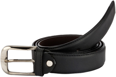 

Glitters Men Casual Black Artificial Leather Belt