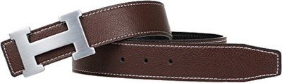 

Zaira Diamond Men Casual Tan Genuine Leather Reversible Belt, Black