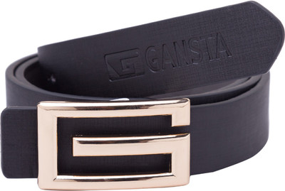 

Gansta Men Party, Formal Black Artificial Leather Belt