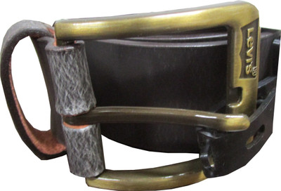 

Levi's Men Black Genuine Leather, Metal Belt