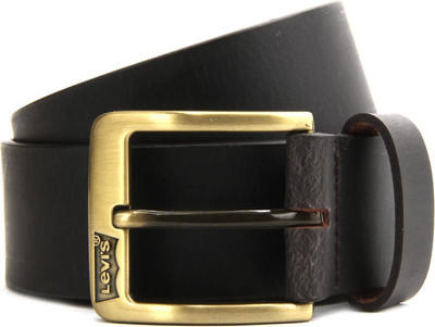 

Levi's Men Black Genuine Leather, Metal Belt