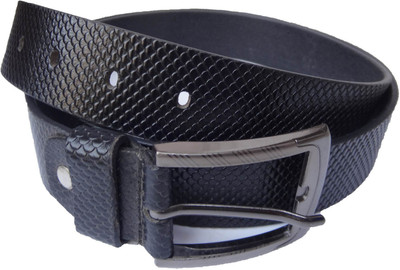

eXcorio Men Semi-formal Black Genuine Leather Belt