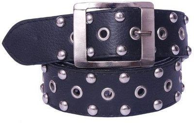 

OODI Men Black Artificial Leather Belt