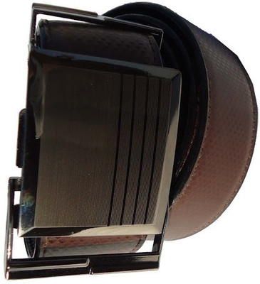 

AmahapGlamourDaze Men Formal Brown Artificial Leather Belt
