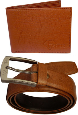 

Fashius Men Tan Artificial Leather Belt, Tan-01