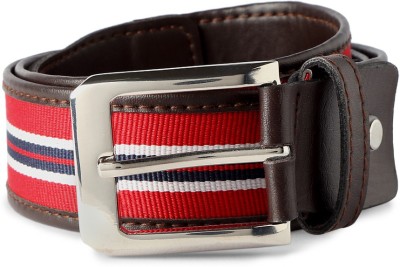 

Peter England Men Casual Red Canvas Belt