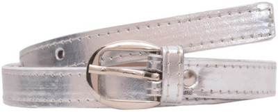 

Snoby Women Casual Silver Synthetic Belt