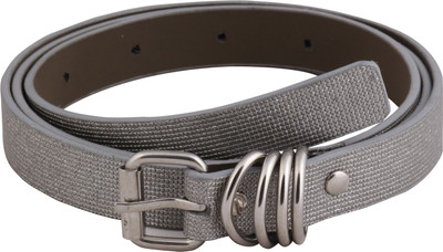 

SRS Women Casual White Artificial Leather Belt, Silverwhite-29