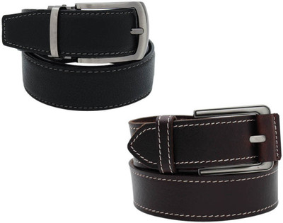 

Walletsnbags Men Casual, Formal Black, Brown Genuine Leather Belt, Blkbr-gs55