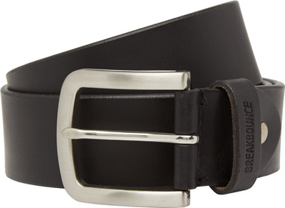 

Breakbounce Men Casual Black Genuine Leather Belt