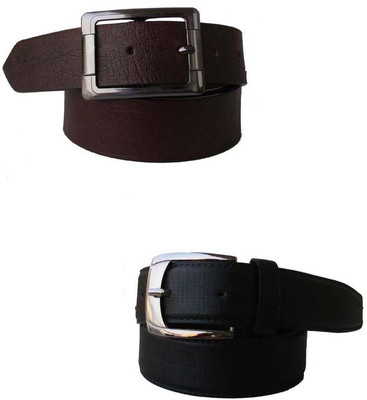 

Klaska Men Casual Brown Genuine Leather Belt