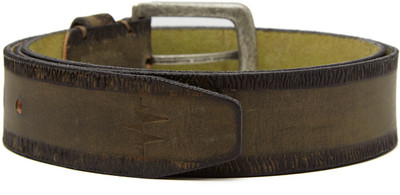 

Breakbounce Men Casual Green Genuine Leather Belt